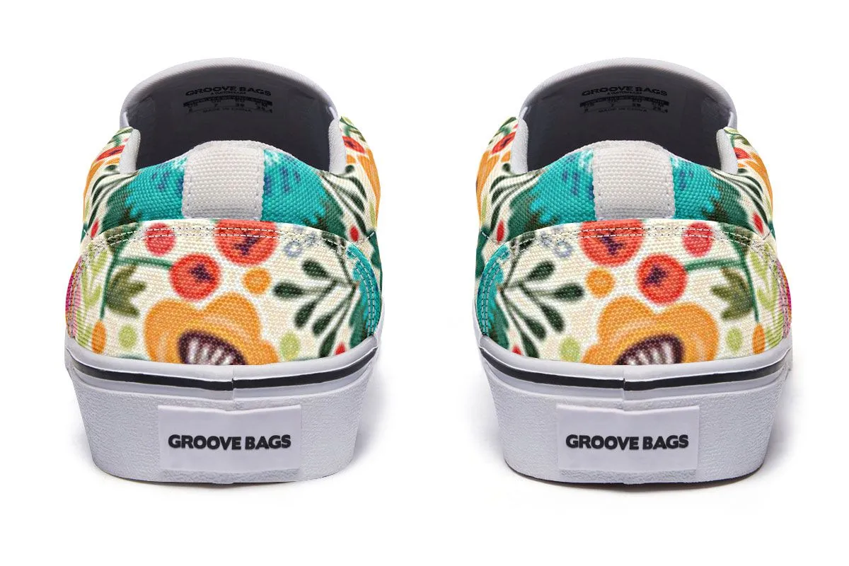 Floral Sheep Slip-On Shoes