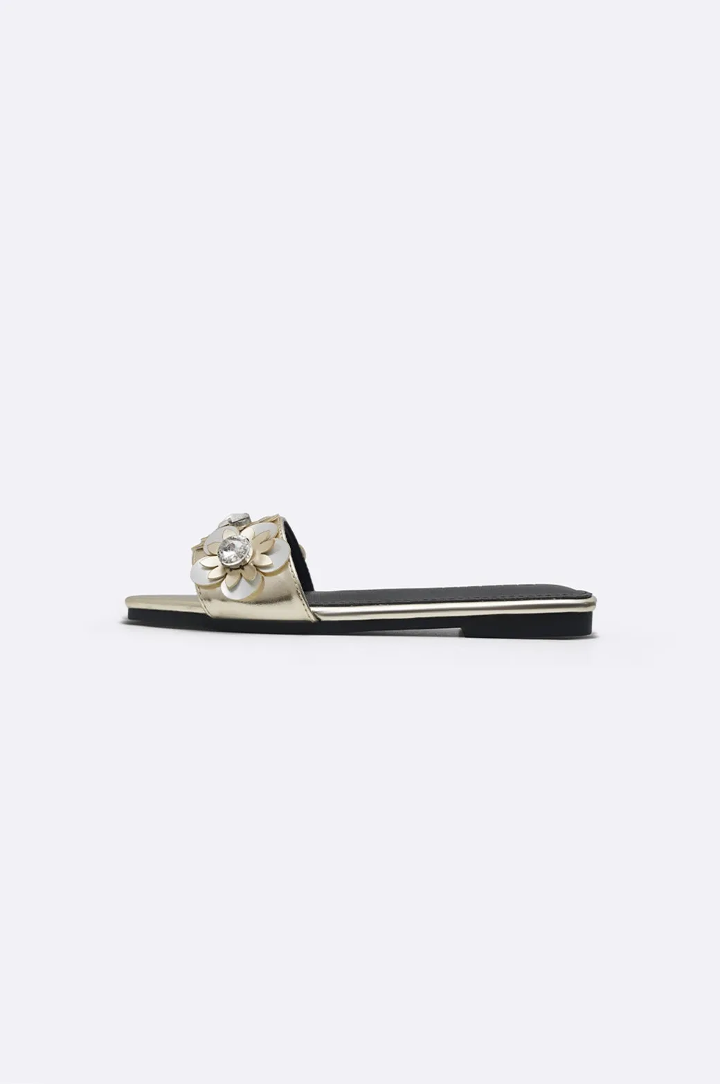 FLOWER METALLIC SLIDES