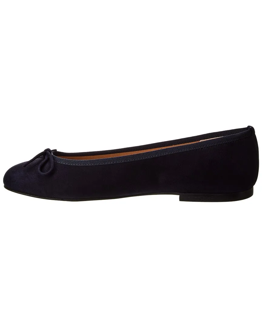 French Sole Emerald Suede Flat