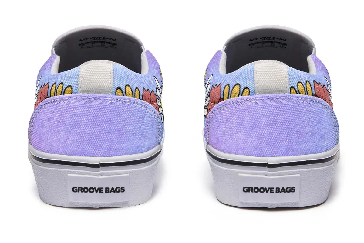 Fun Floral Sheltie Slip-On Shoes