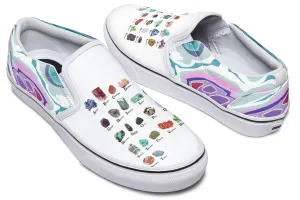 Geology Alphabet Slip-On Shoes