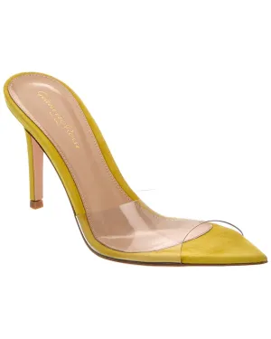 Gianvito Rossi Elle 85 Vinyl & Suede Sandal
