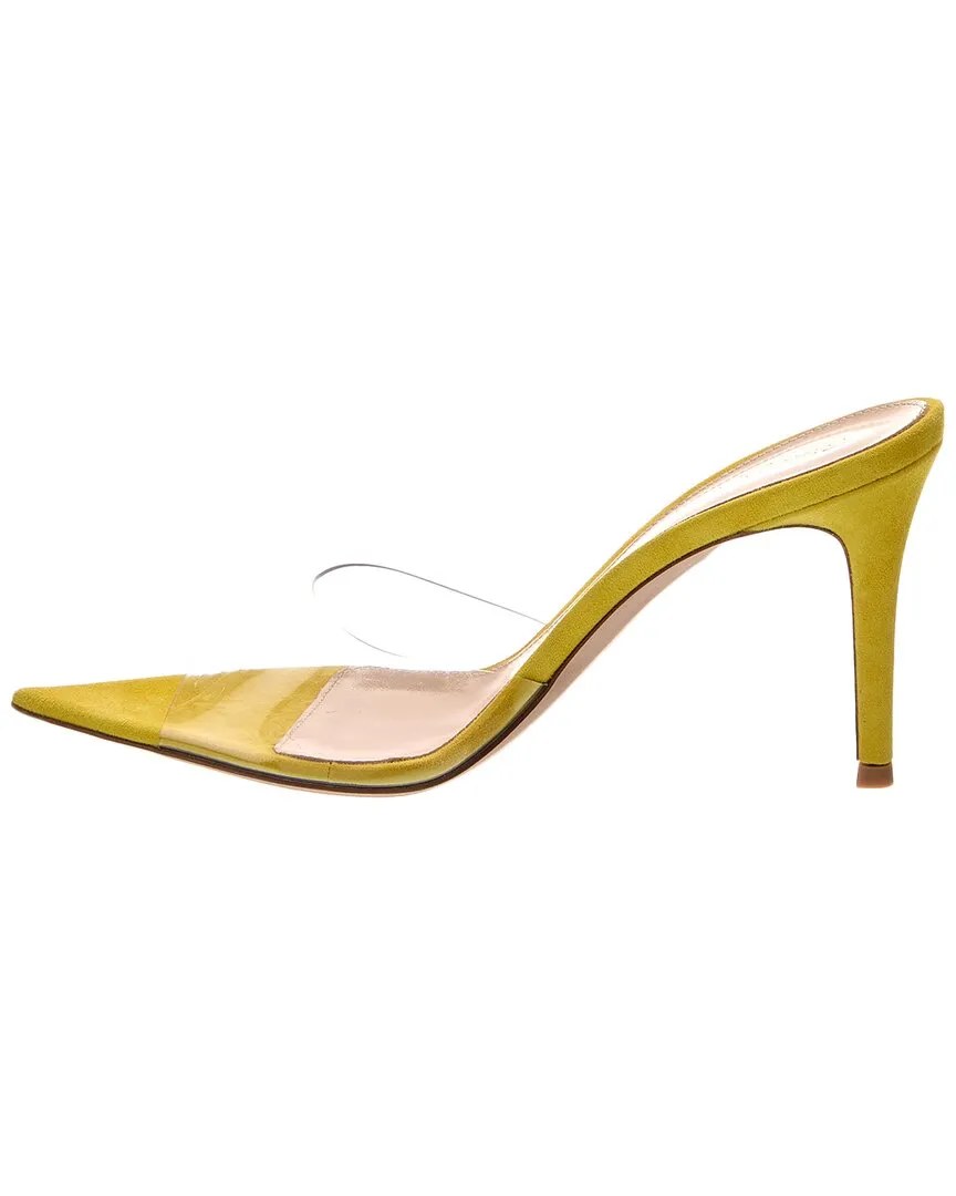 Gianvito Rossi Elle 85 Vinyl & Suede Sandal