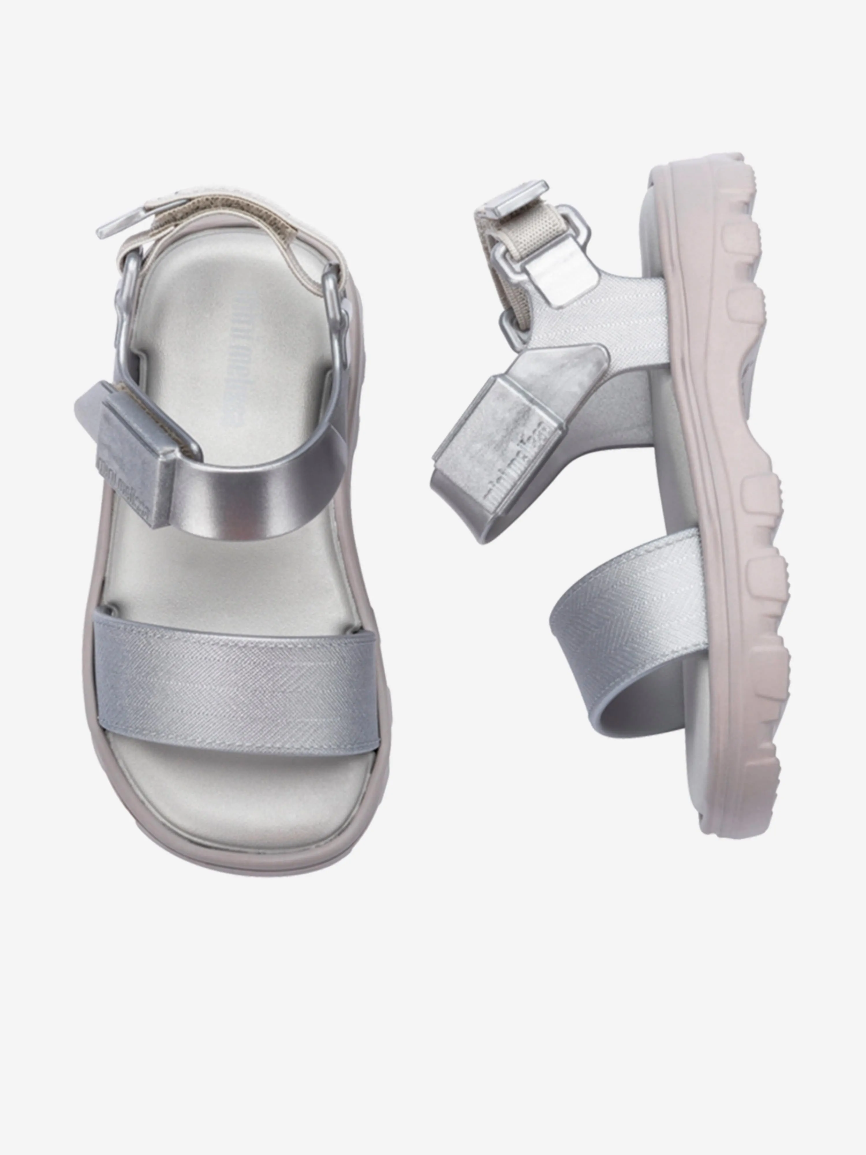 Girls Kick Off Sandals in Silver