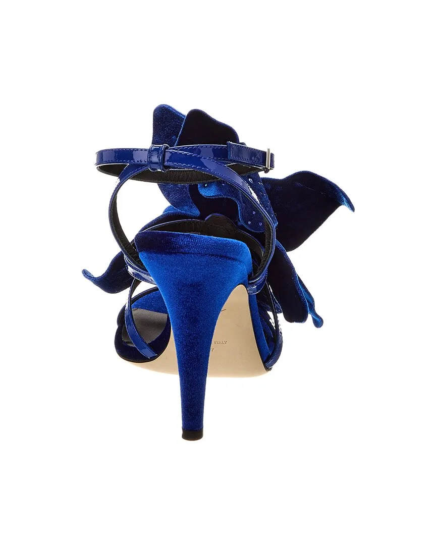 Giuseppe Zanotti Curvy 105 Velvet Sandal