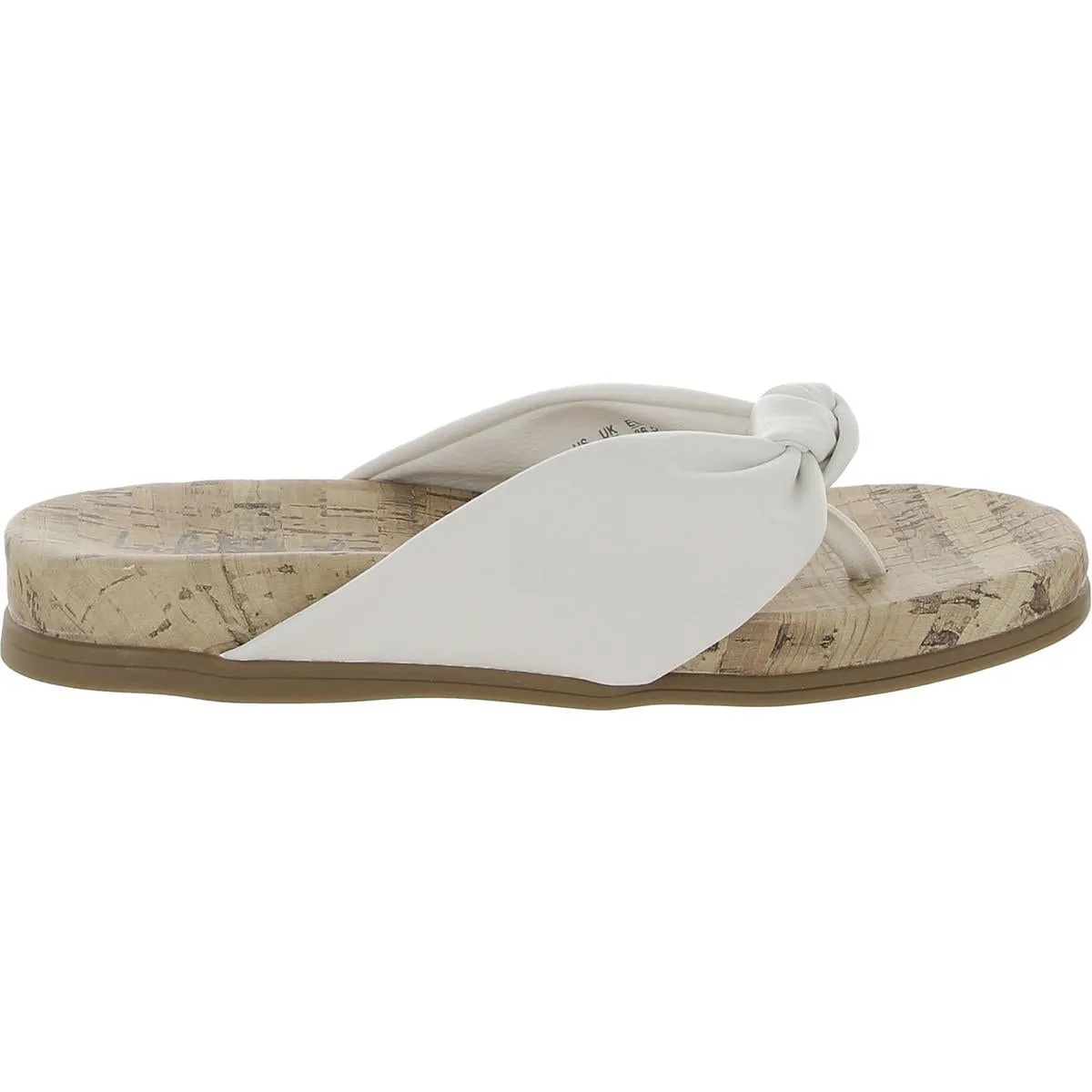 Happy Womens Slip-On Cork Thong Sandals