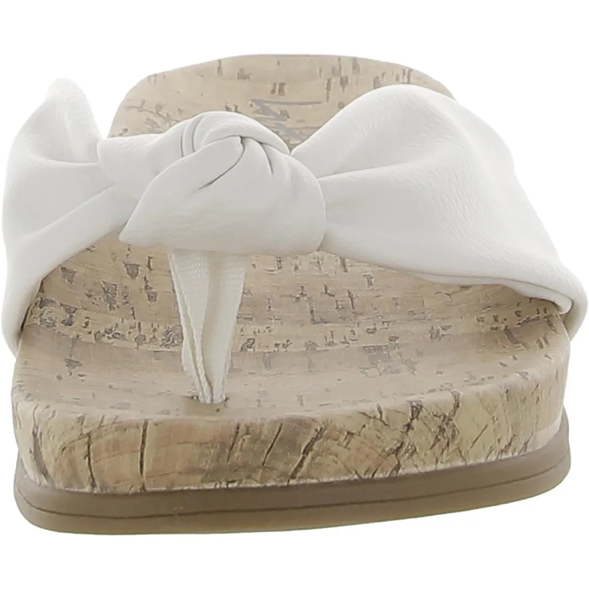 Happy Womens Slip-On Cork Thong Sandals