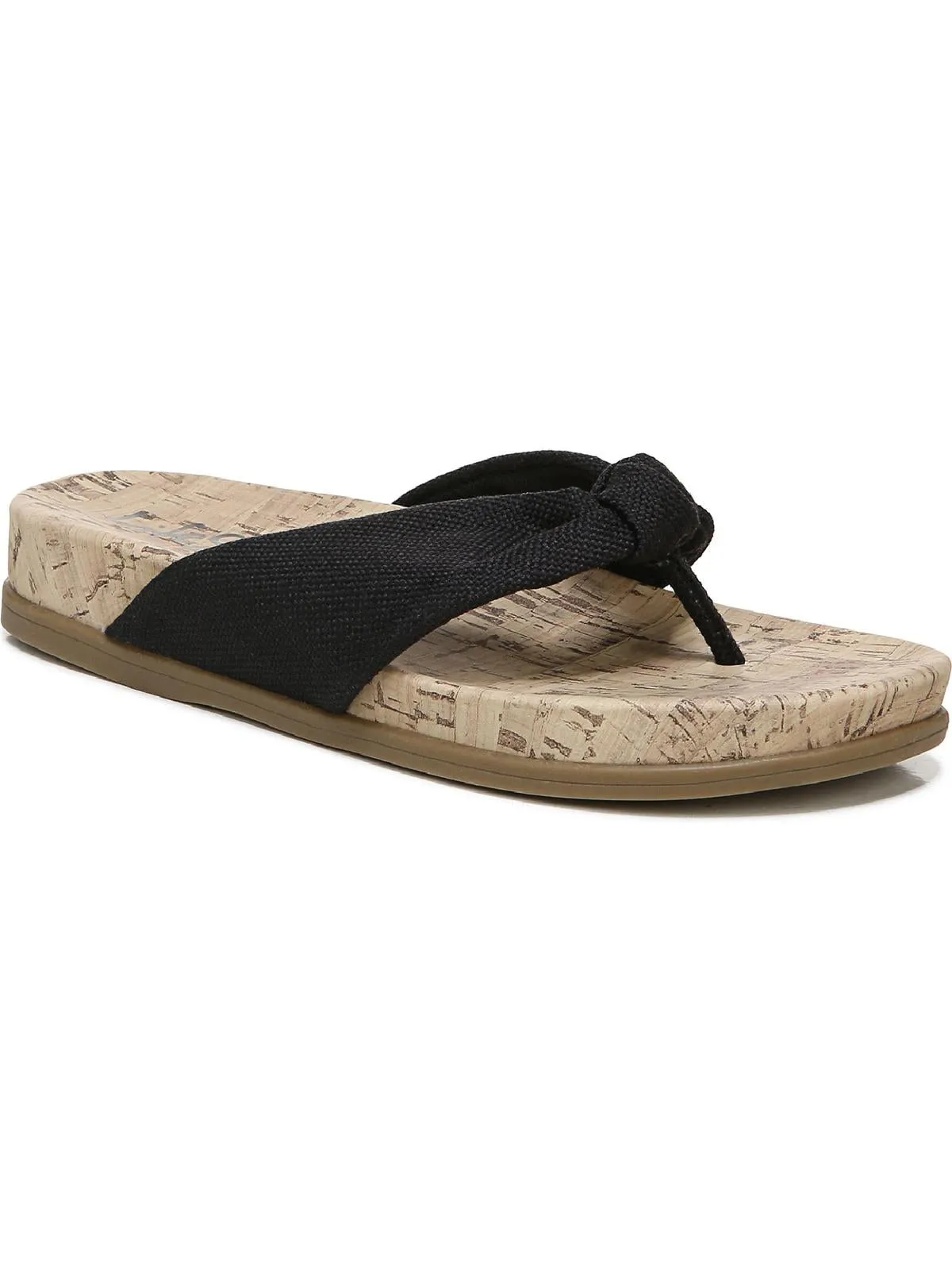 Happy Womens Slip-On Cork Thong Sandals