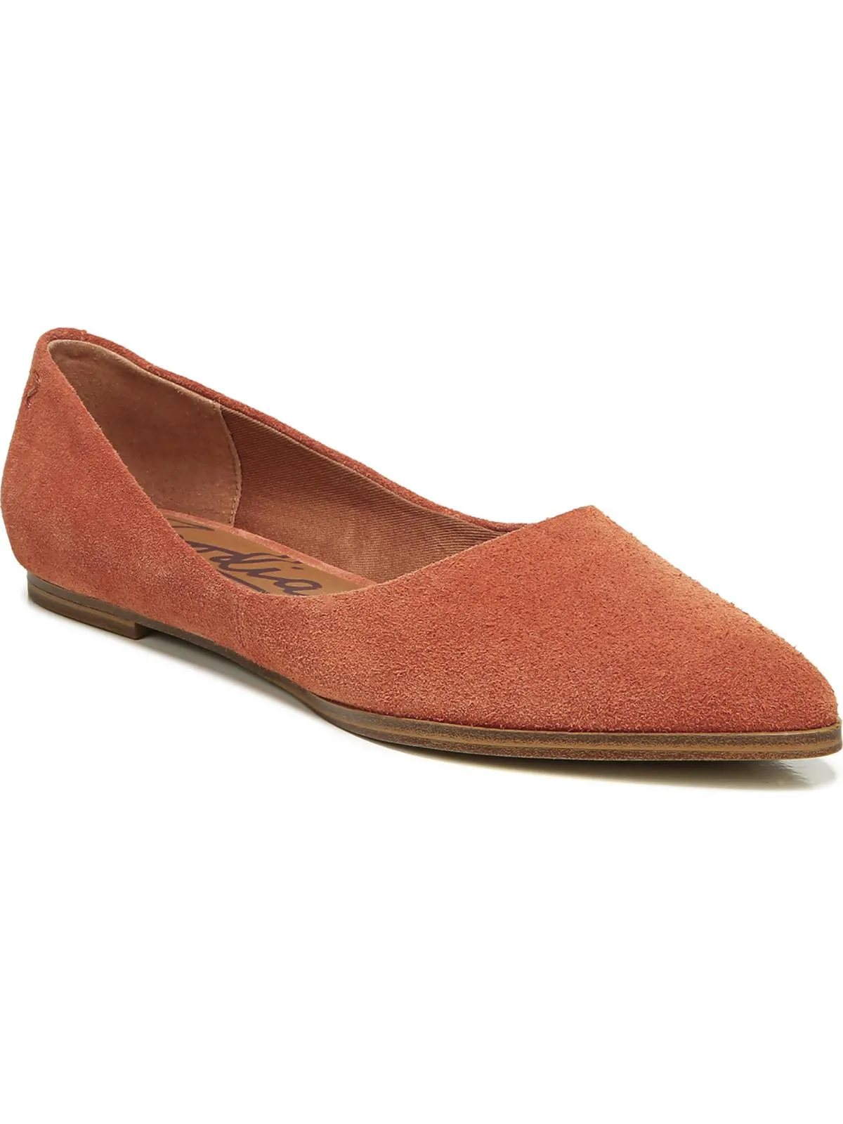 Hill Womens Padded Insole Slip On Flats
