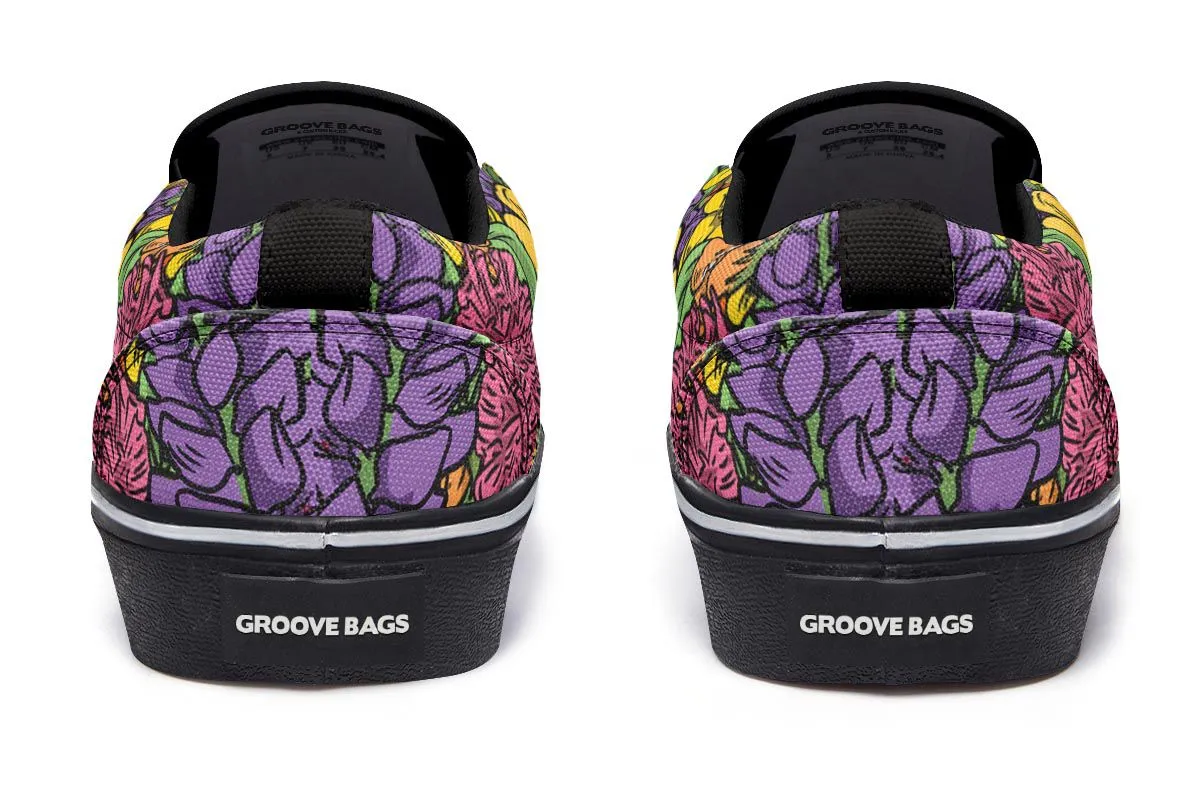Illustrated Beagle Slip-On Shoes