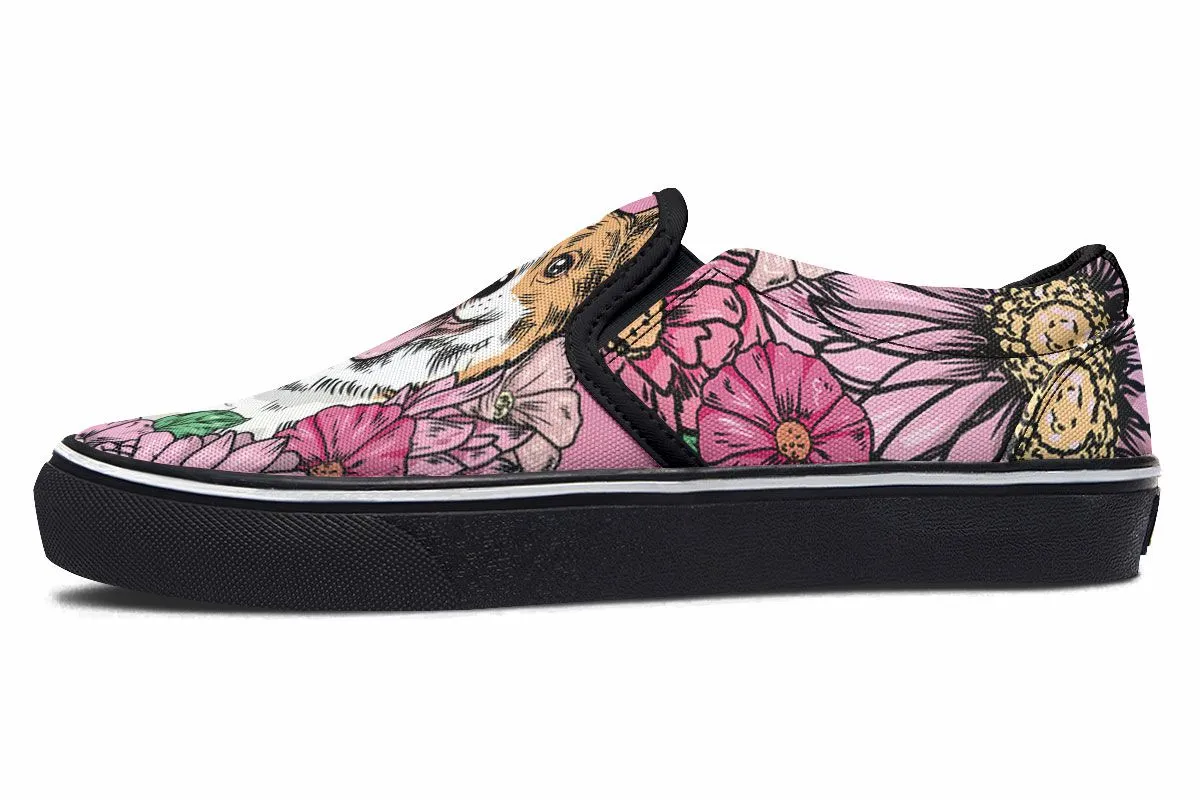 Illustrated Corgi Slip-On Shoes