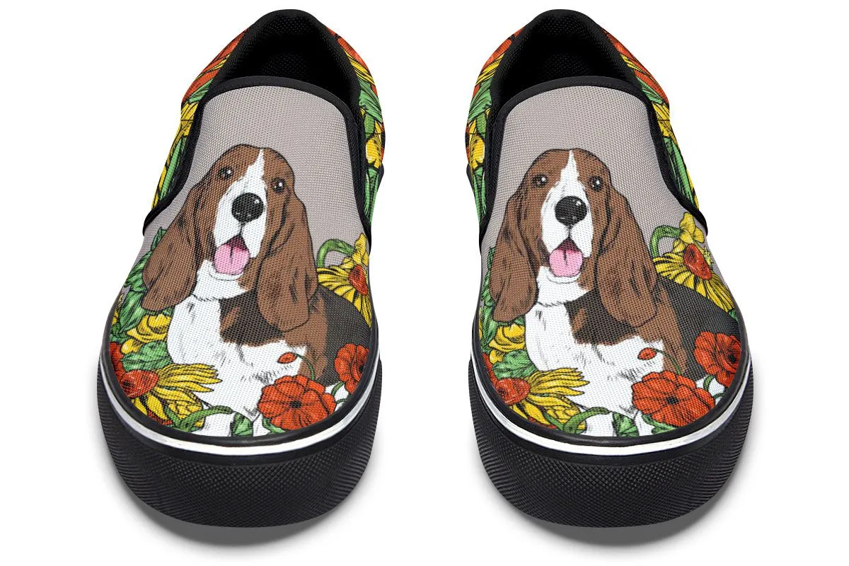 Illustrated Hound Slip-On Shoes