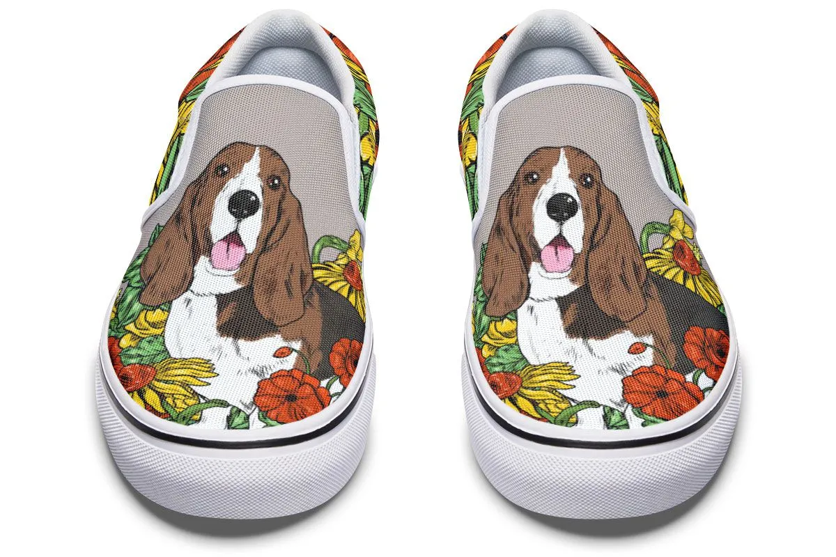 Illustrated Hound Slip-On Shoes