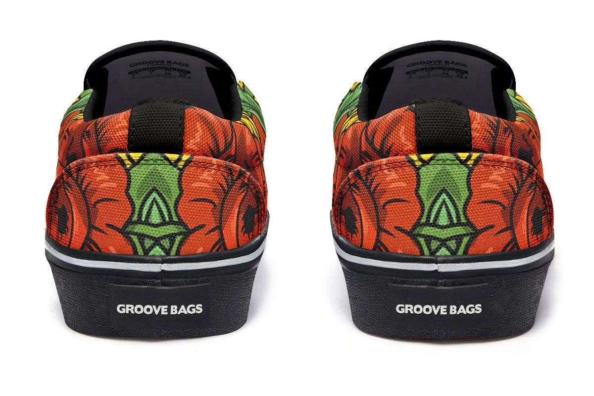 Illustrated Hound Slip-On Shoes