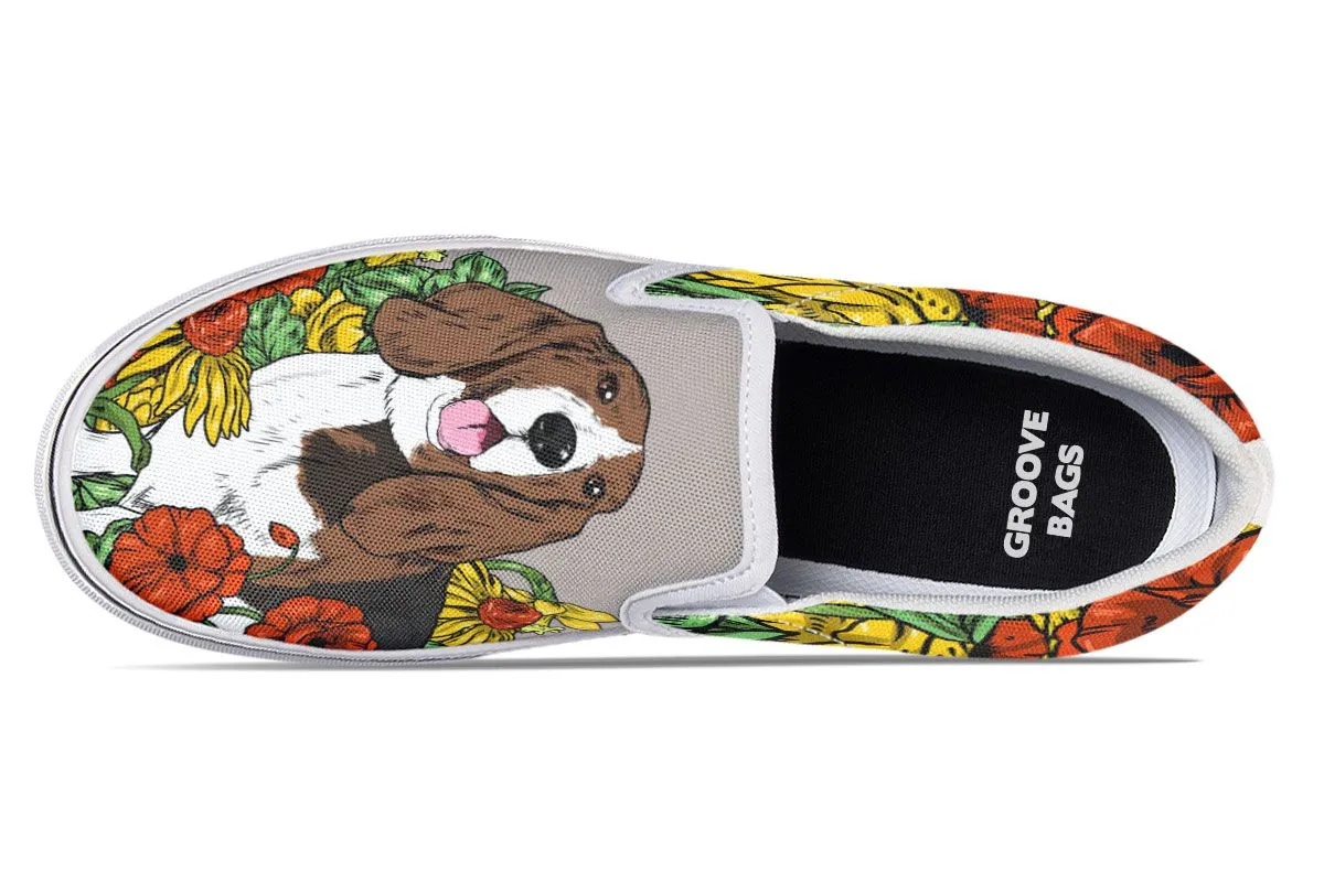 Illustrated Hound Slip-On Shoes