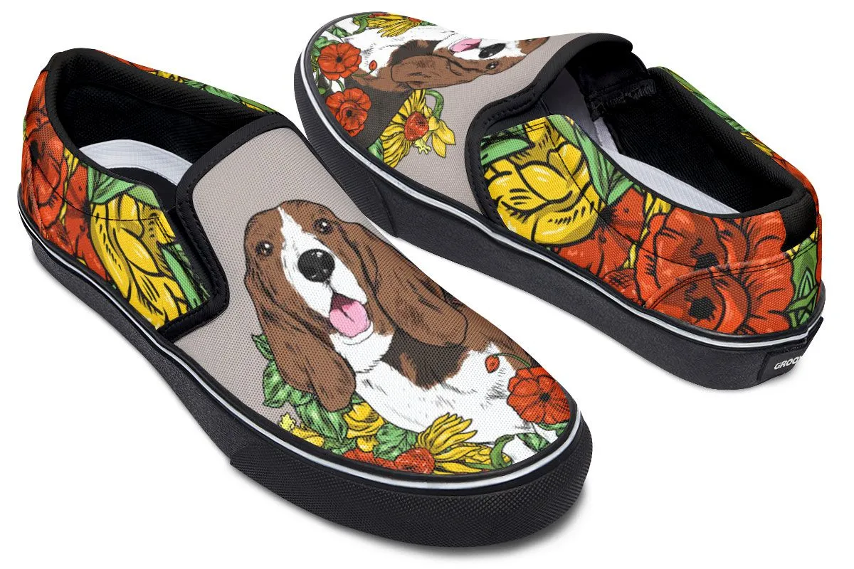 Illustrated Hound Slip-On Shoes