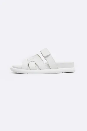 IZZY LEATHER SLIDES