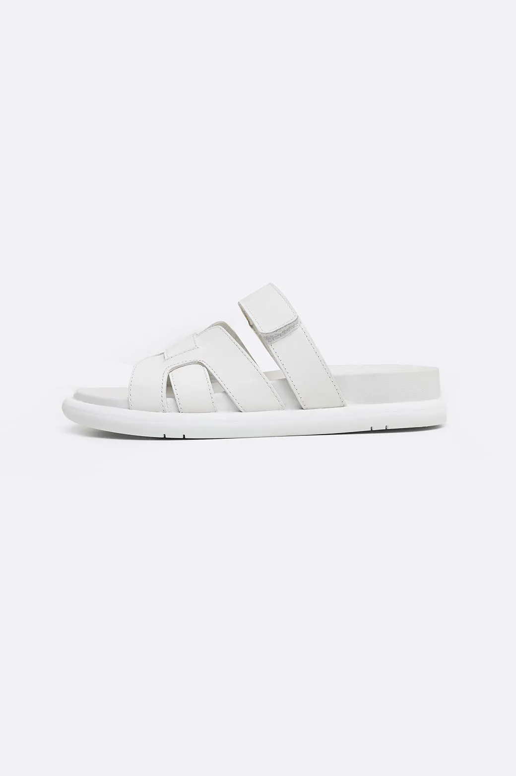IZZY LEATHER SLIDES