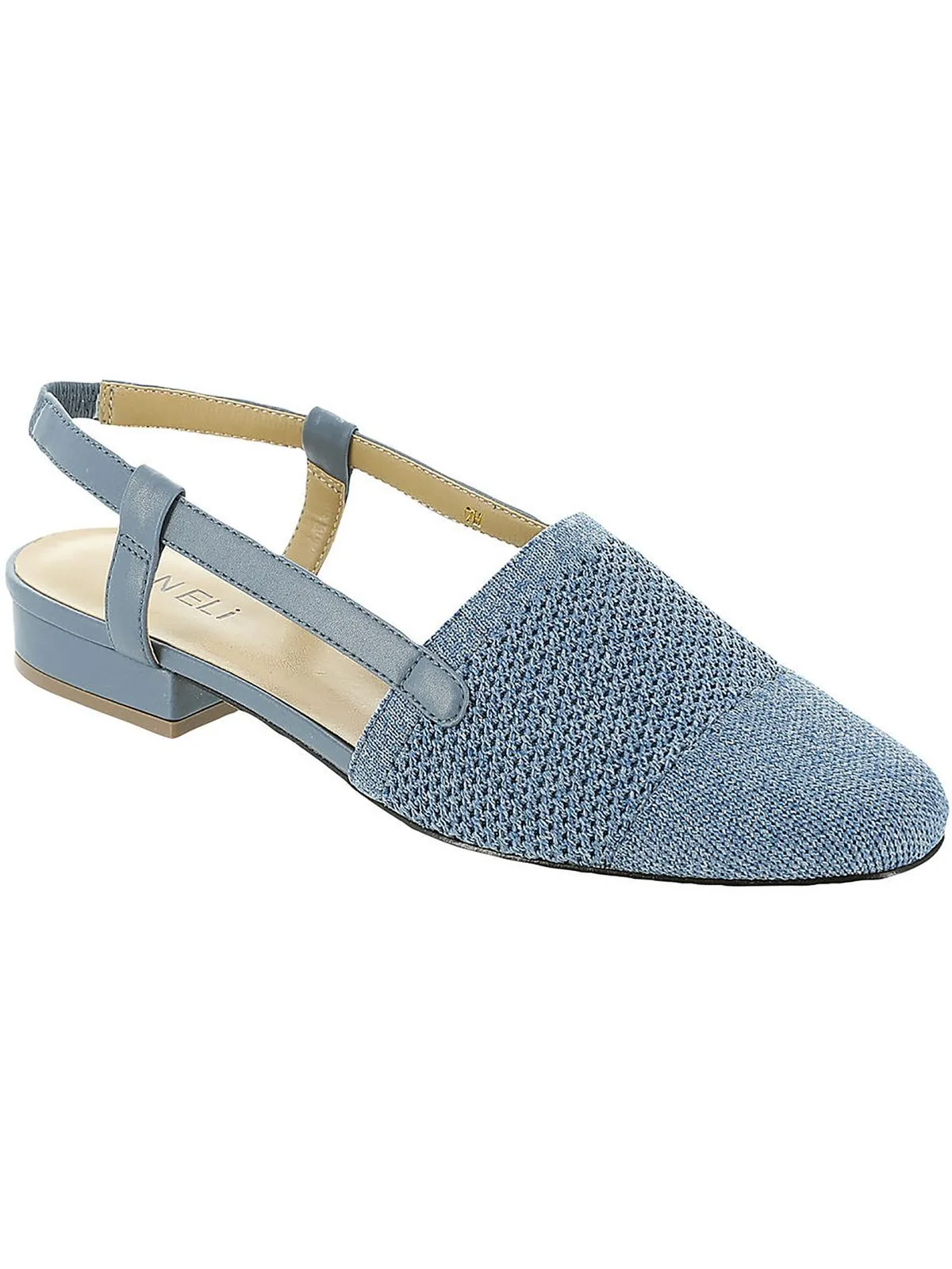 Janet Womens Knit Slip On Slingbacks