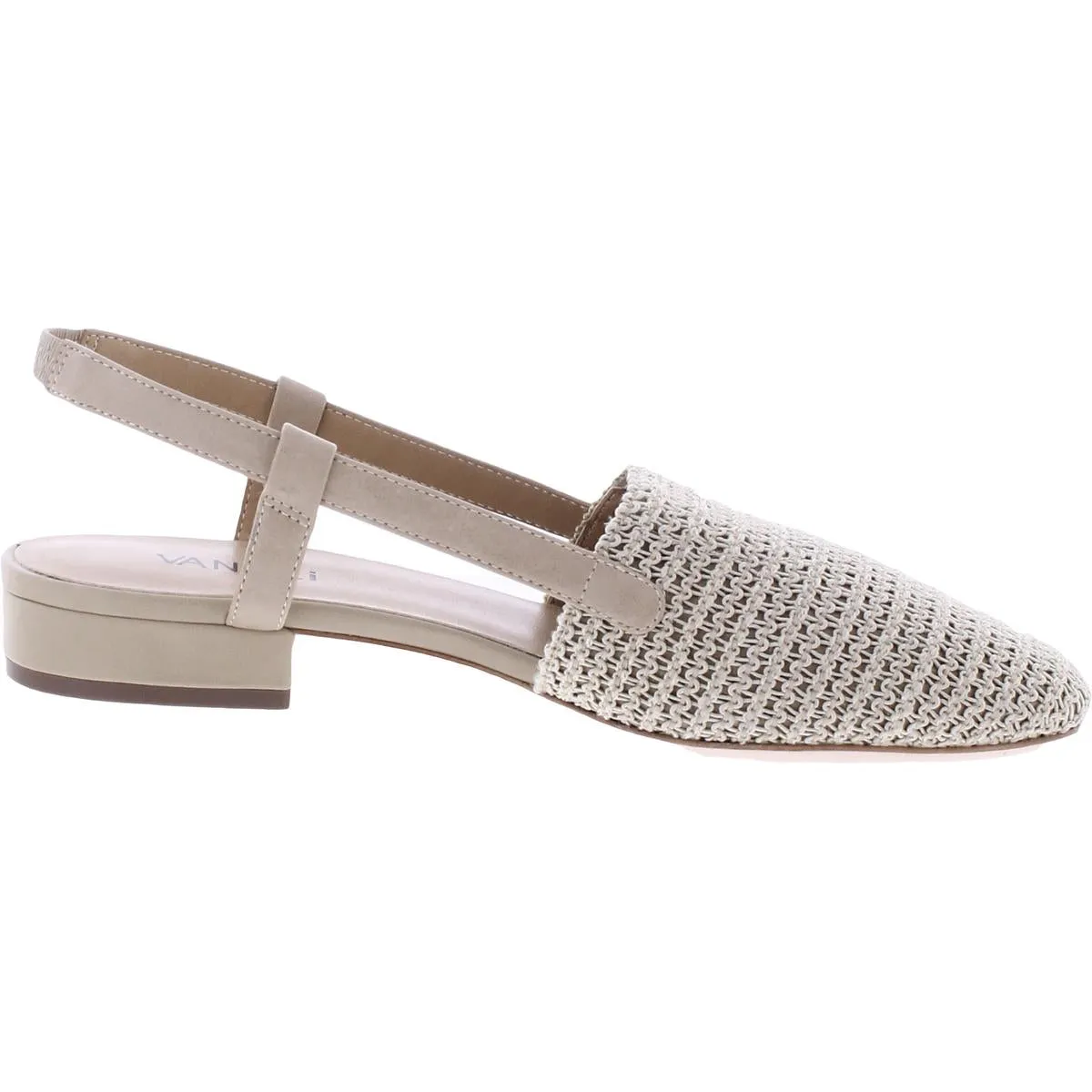 Janet Womens Knit Slip On Slingbacks