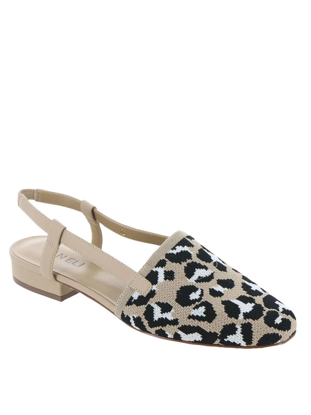 Janet Womens Knit Slip On Slingbacks