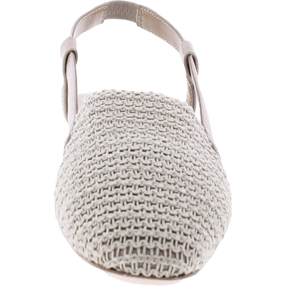 Janet Womens Knit Slip On Slingbacks