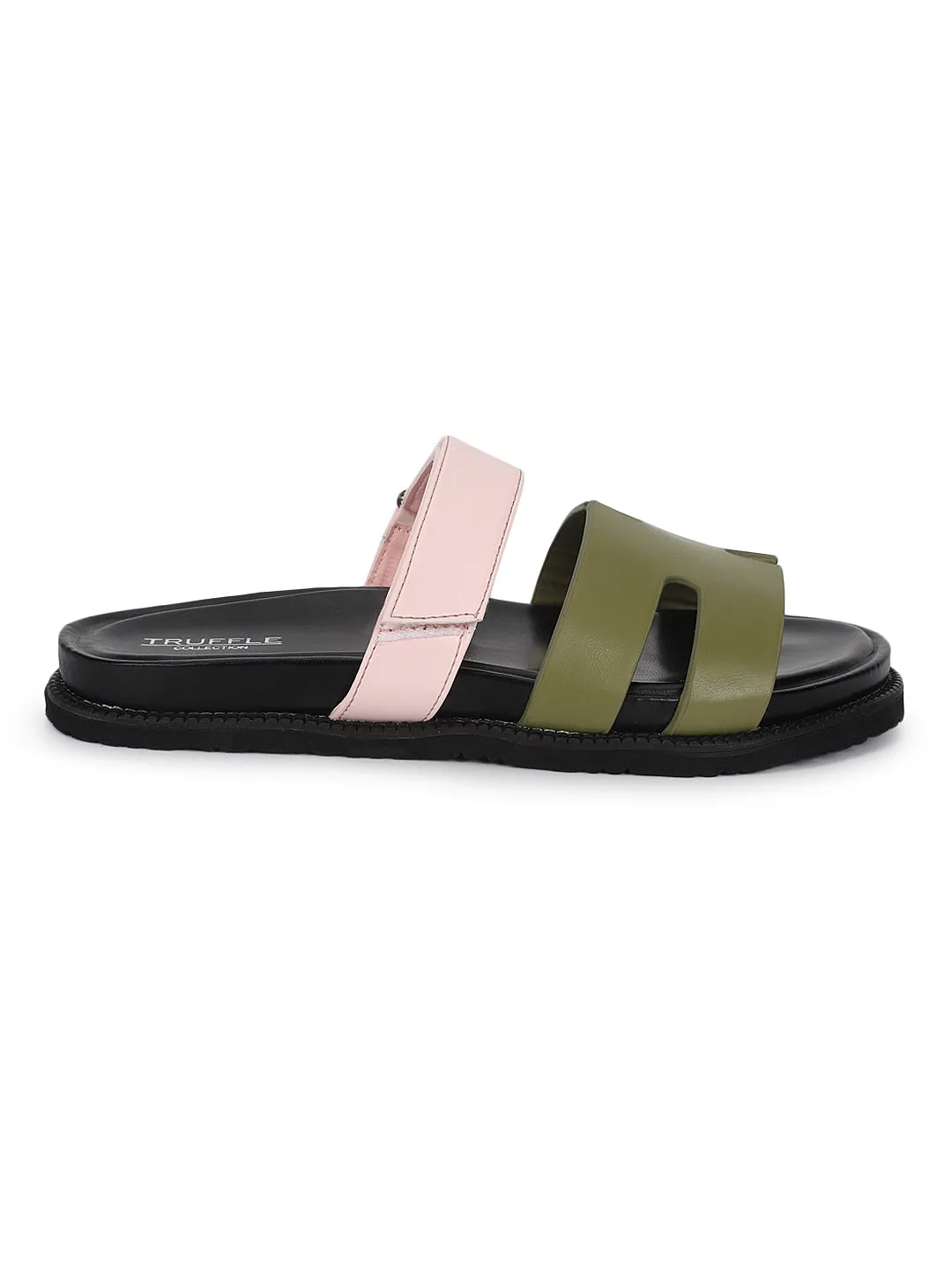 Kahki Pink PU Slip-On Flats (TC-ST12ORRY-KHAPNK)
