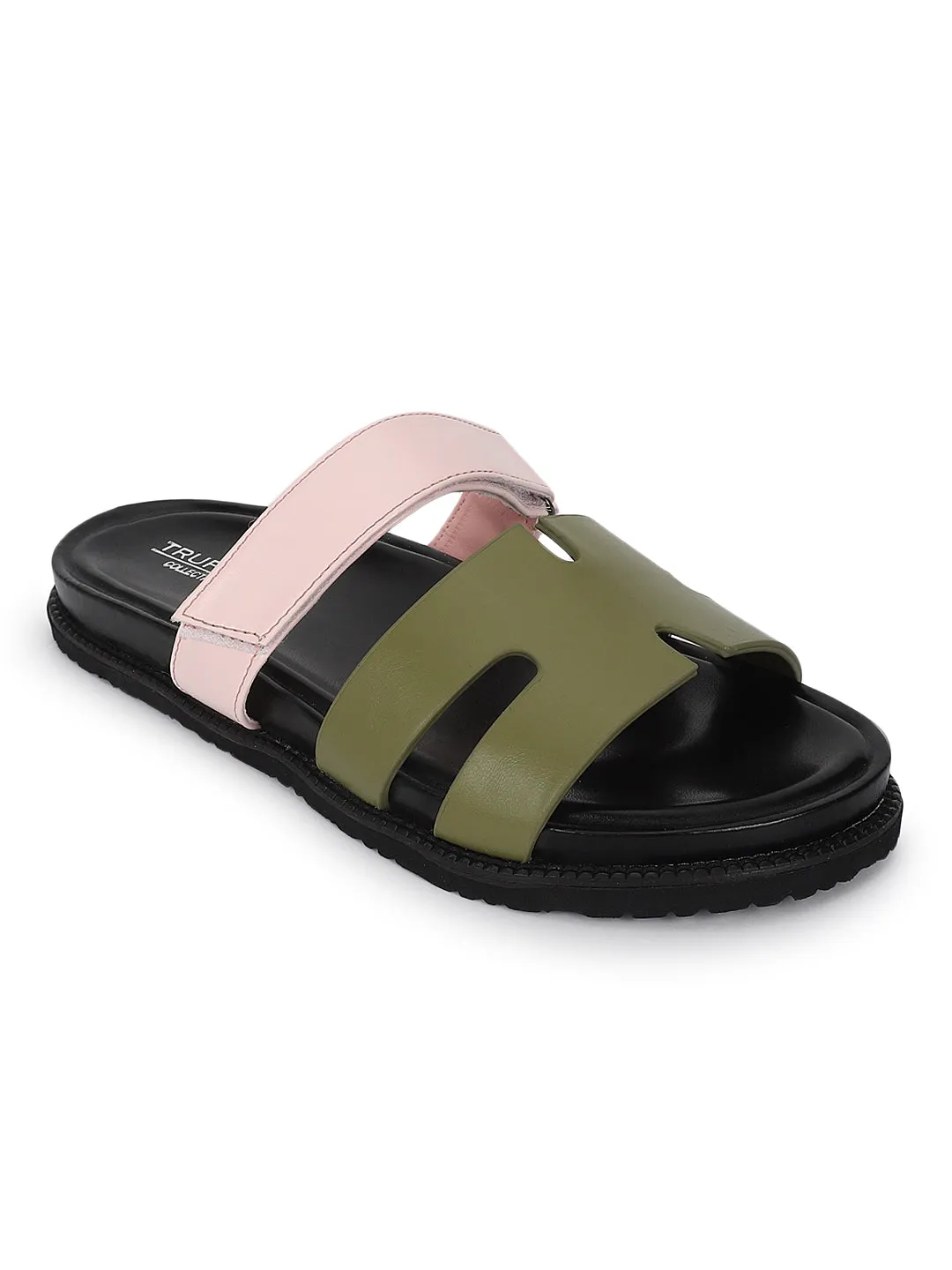 Kahki Pink PU Slip-On Flats (TC-ST12ORRY-KHAPNK)