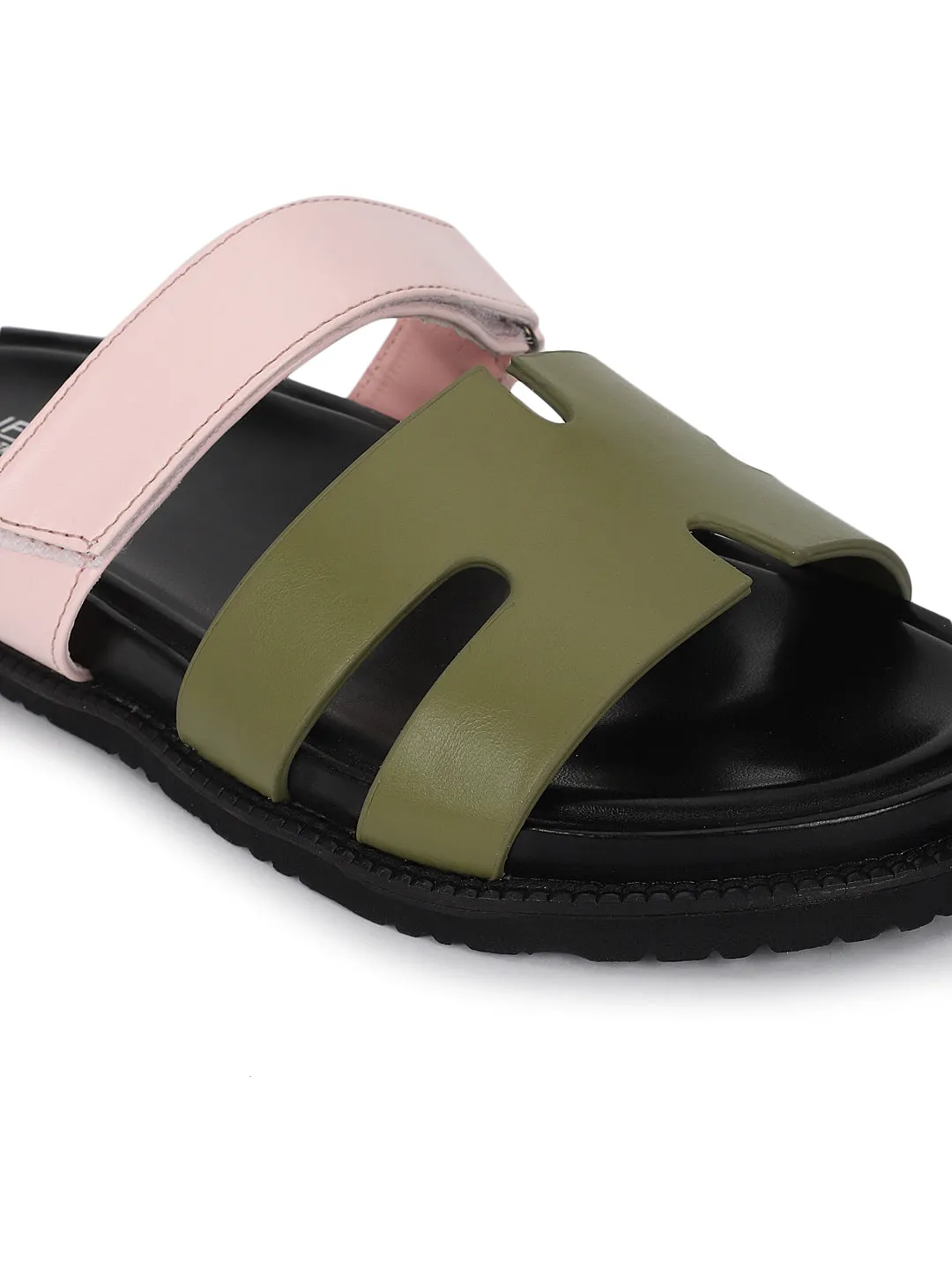 Kahki Pink PU Slip-On Flats (TC-ST12ORRY-KHAPNK)