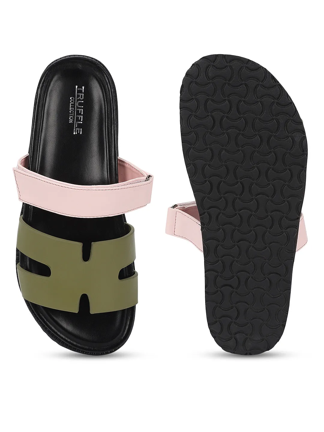 Kahki Pink PU Slip-On Flats (TC-ST12ORRY-KHAPNK)