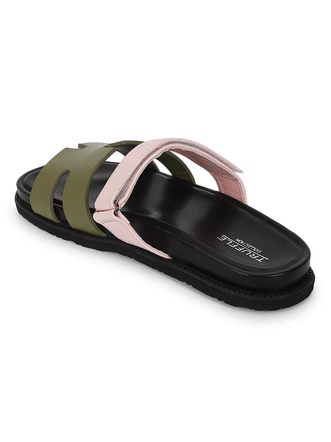 Kahki Pink PU Slip-On Flats (TC-ST12ORRY-KHAPNK)