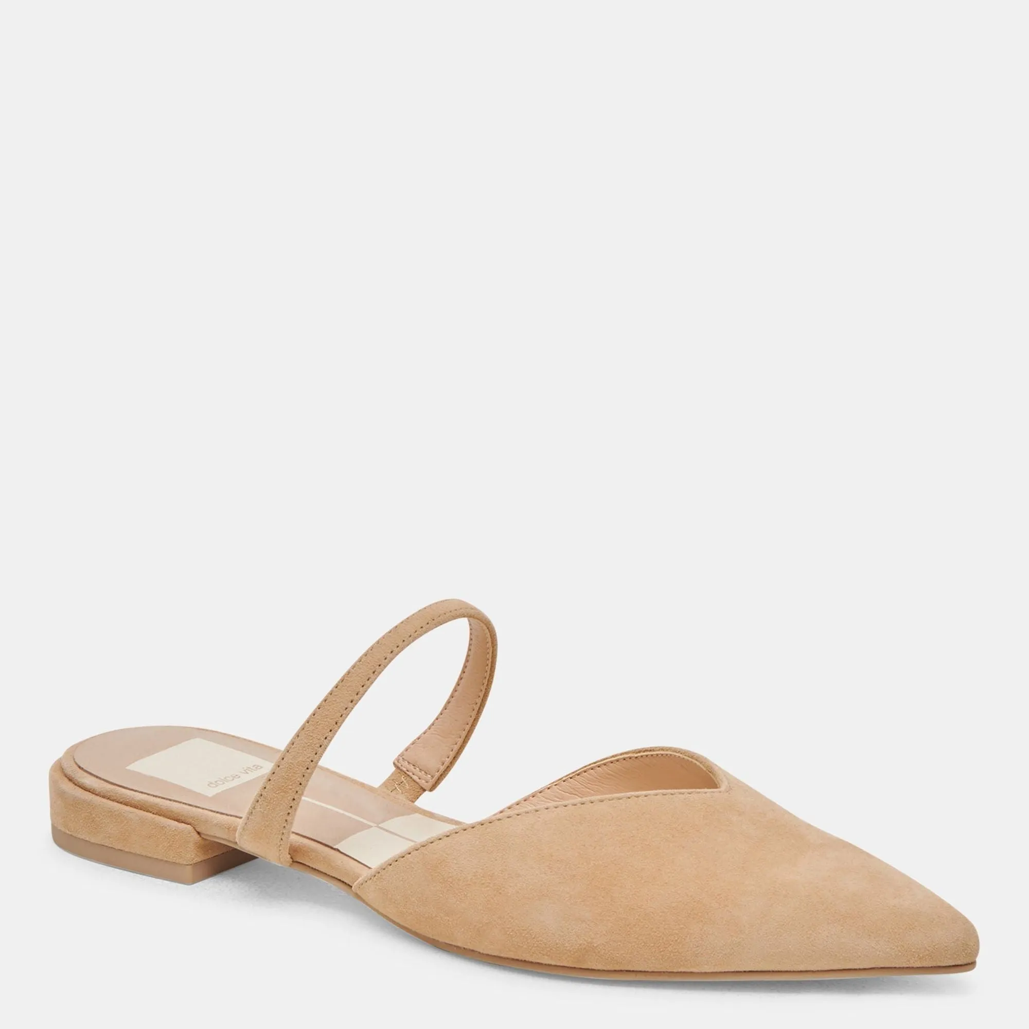 Kanika Wide Flats Tan Suede
