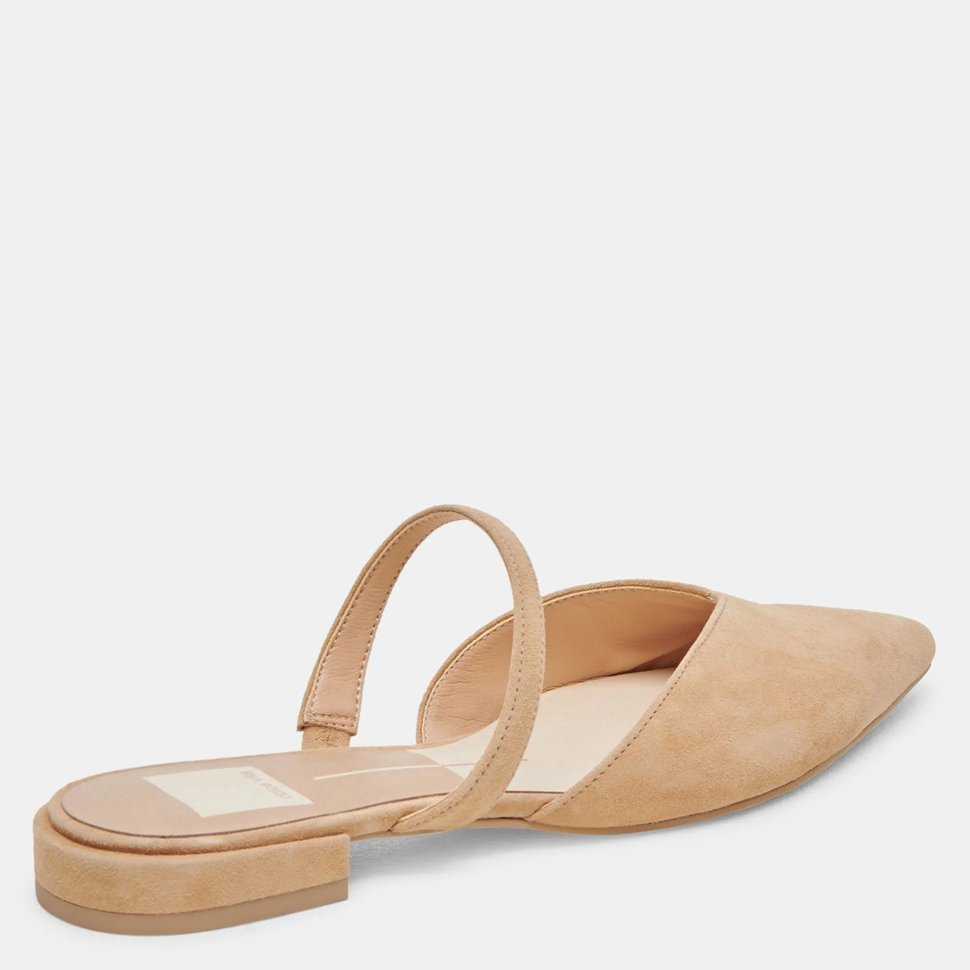Kanika Wide Flats Tan Suede