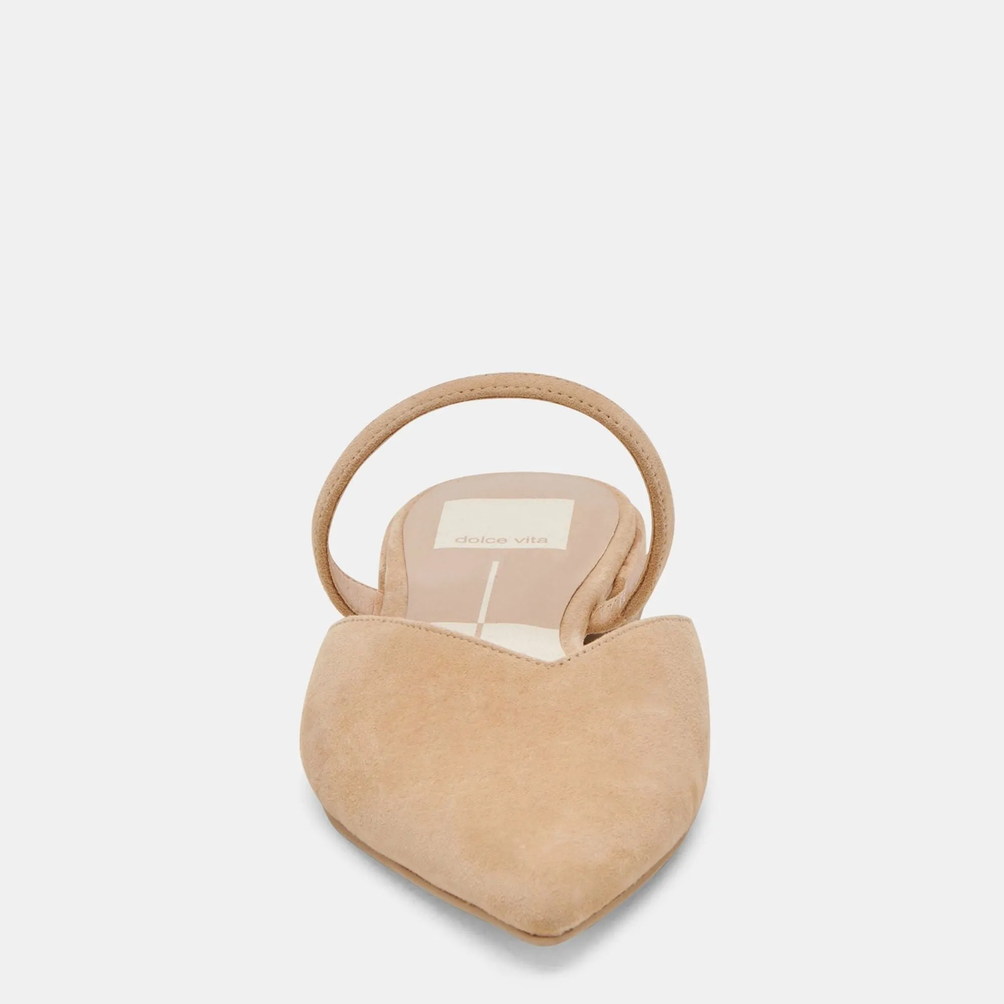 Kanika Wide Flats Tan Suede