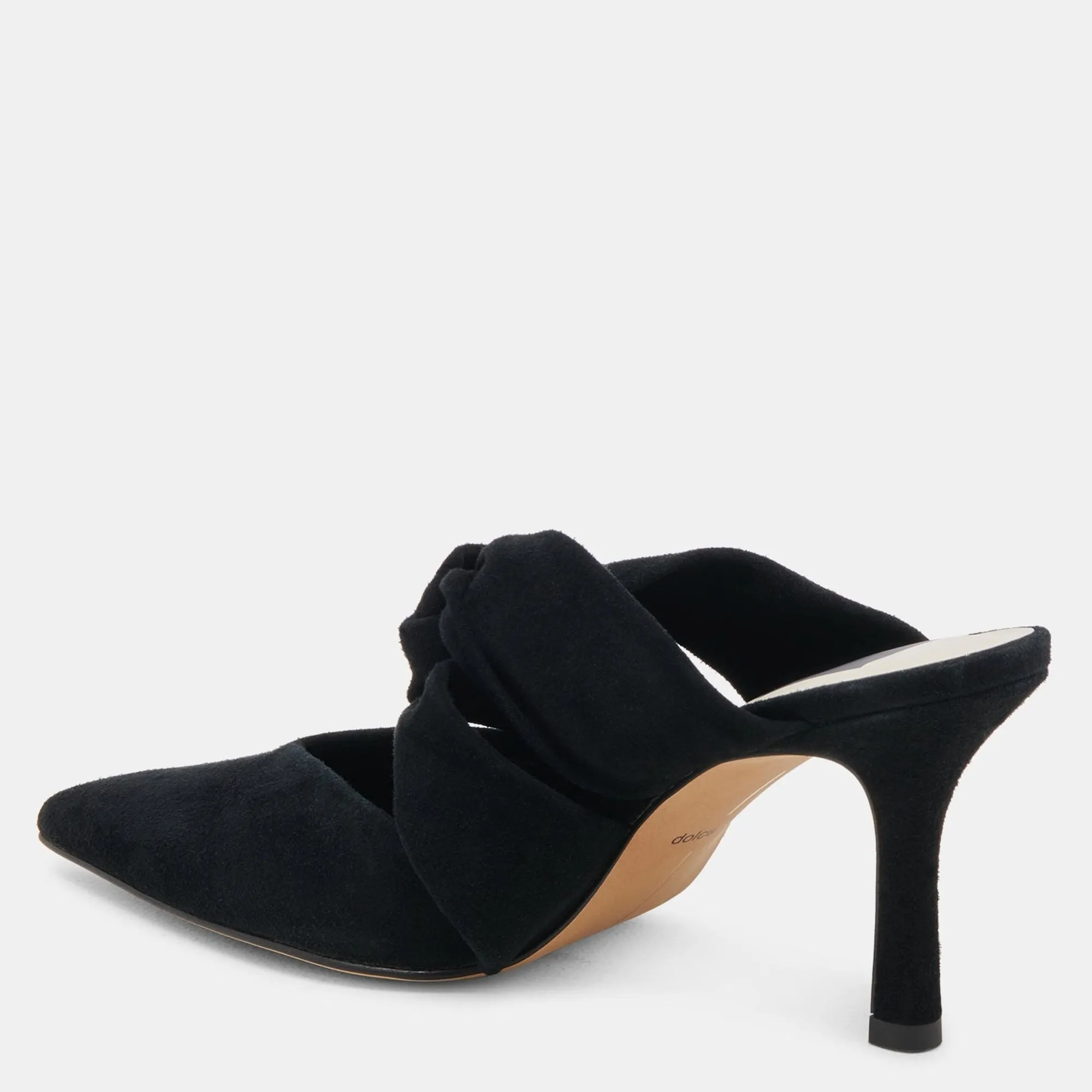 Kelsy Heels Onyx Suede