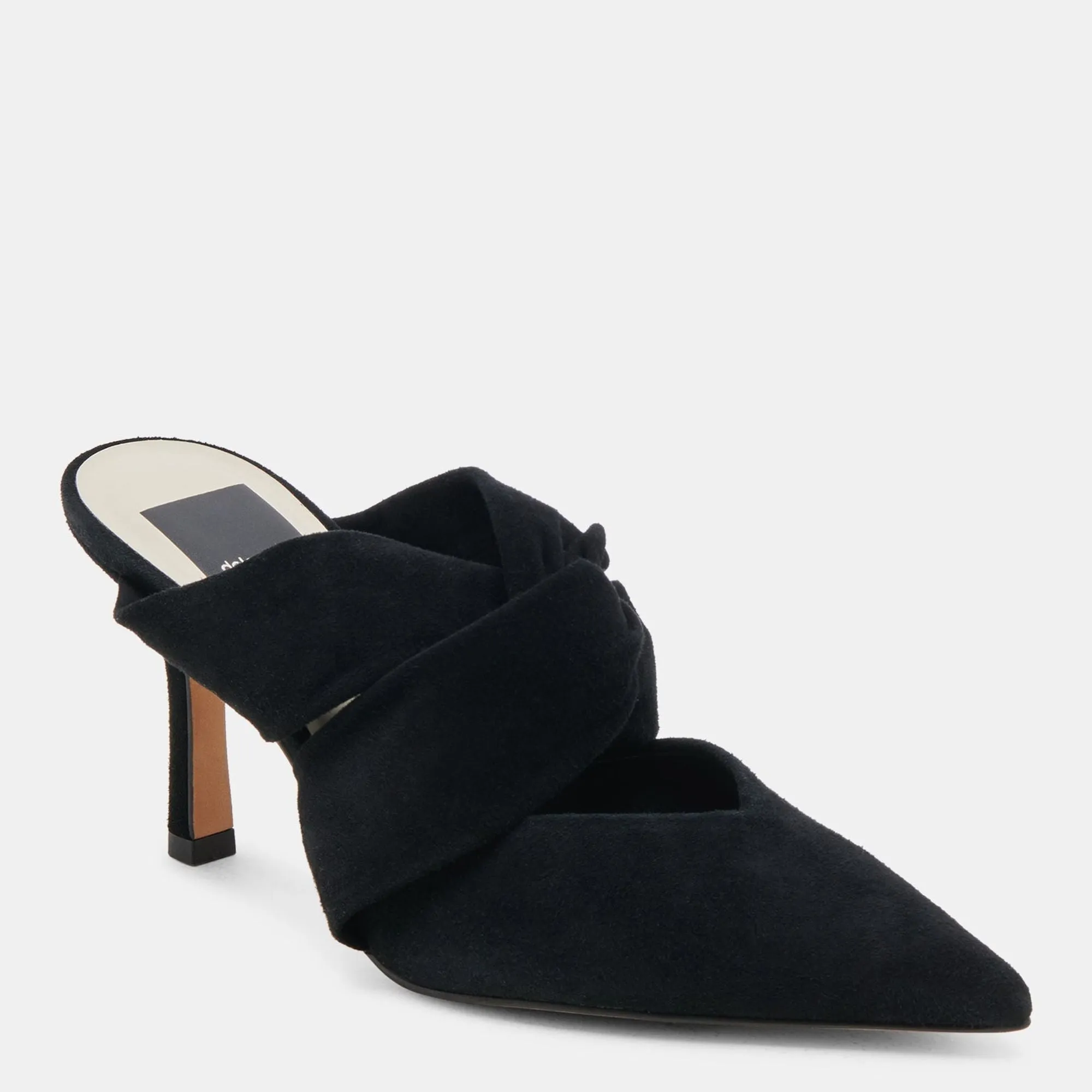 Kelsy Heels Onyx Suede