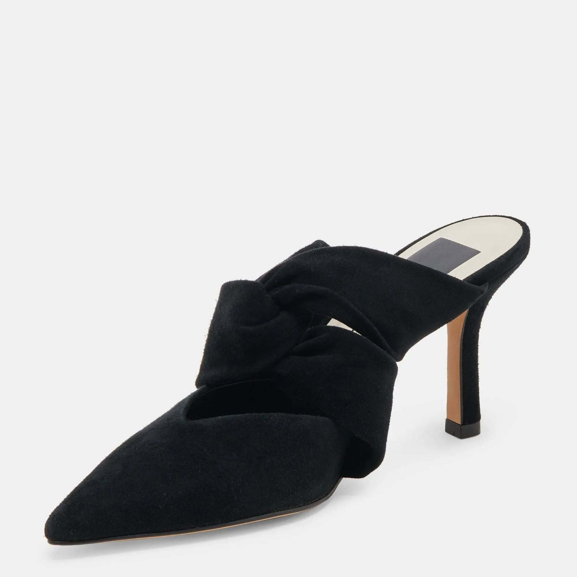 Kelsy Heels Onyx Suede