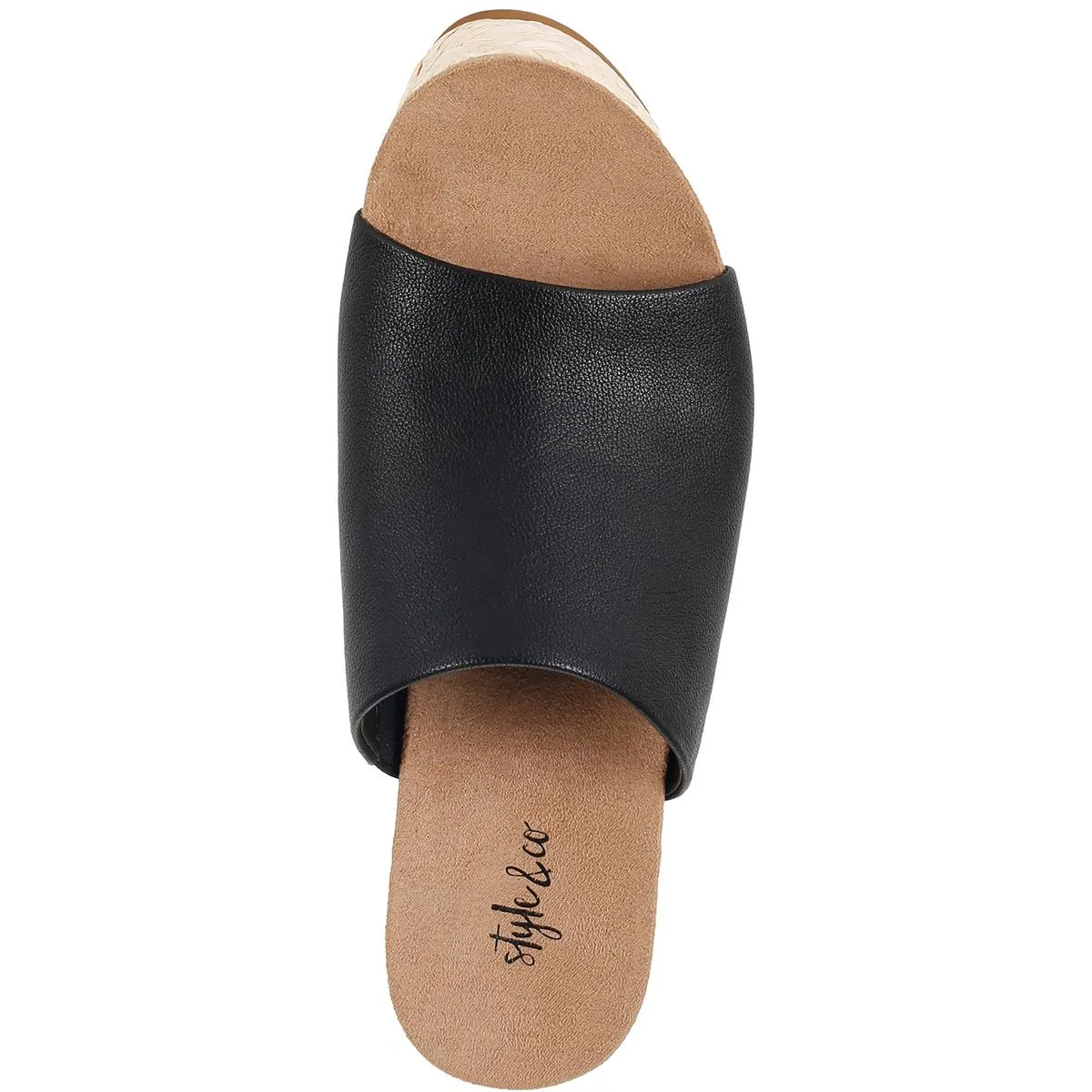Larissaa Womens Faux Leather Slip On Espadrilles