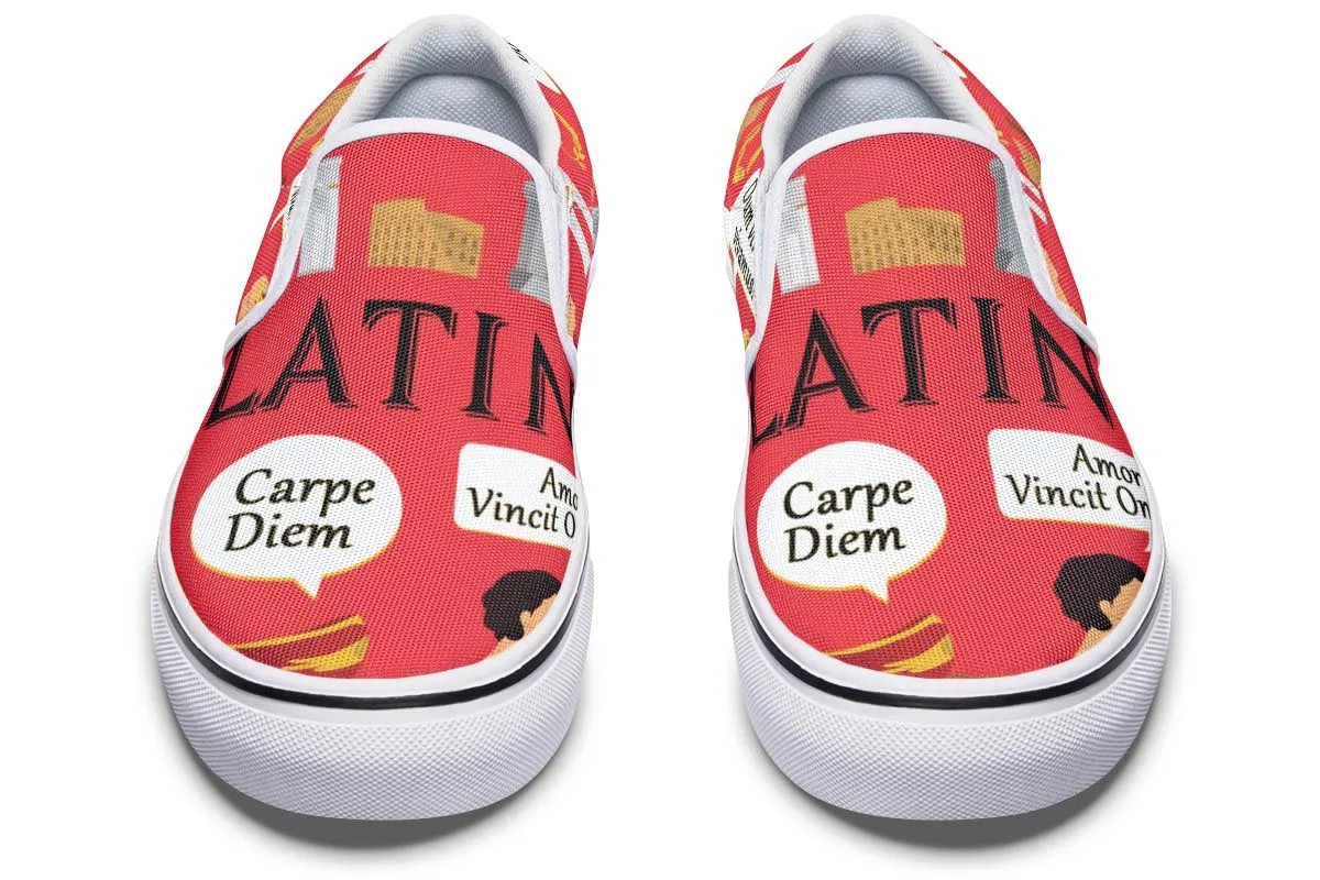 Latin Language Slip-On Shoes