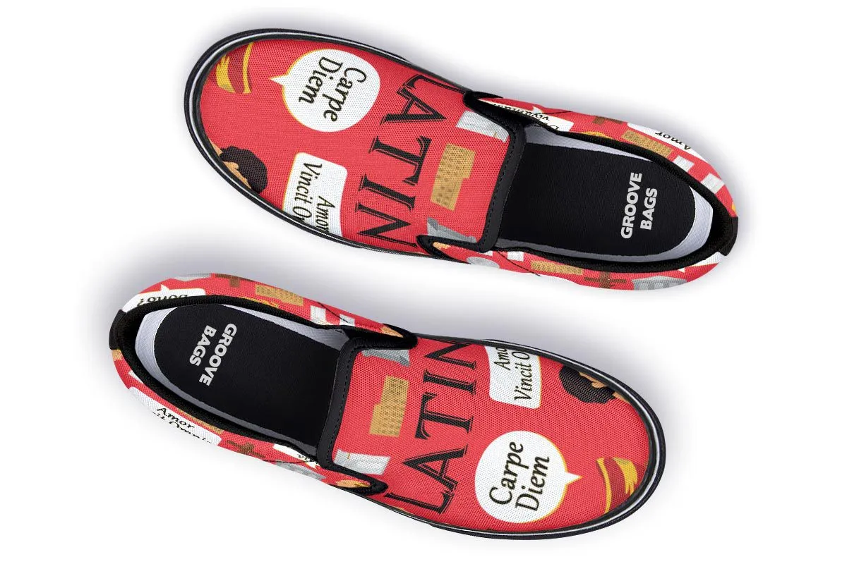 Latin Language Slip-On Shoes