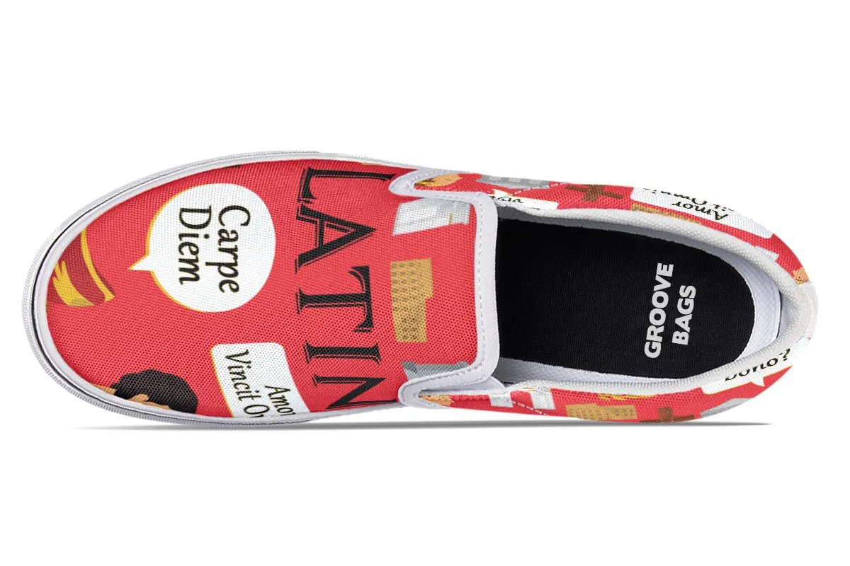 Latin Language Slip-On Shoes
