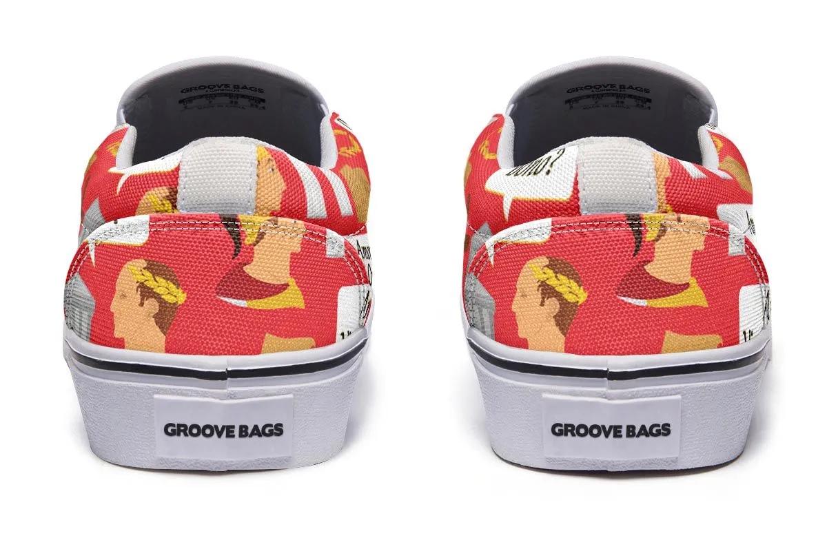 Latin Language Slip-On Shoes