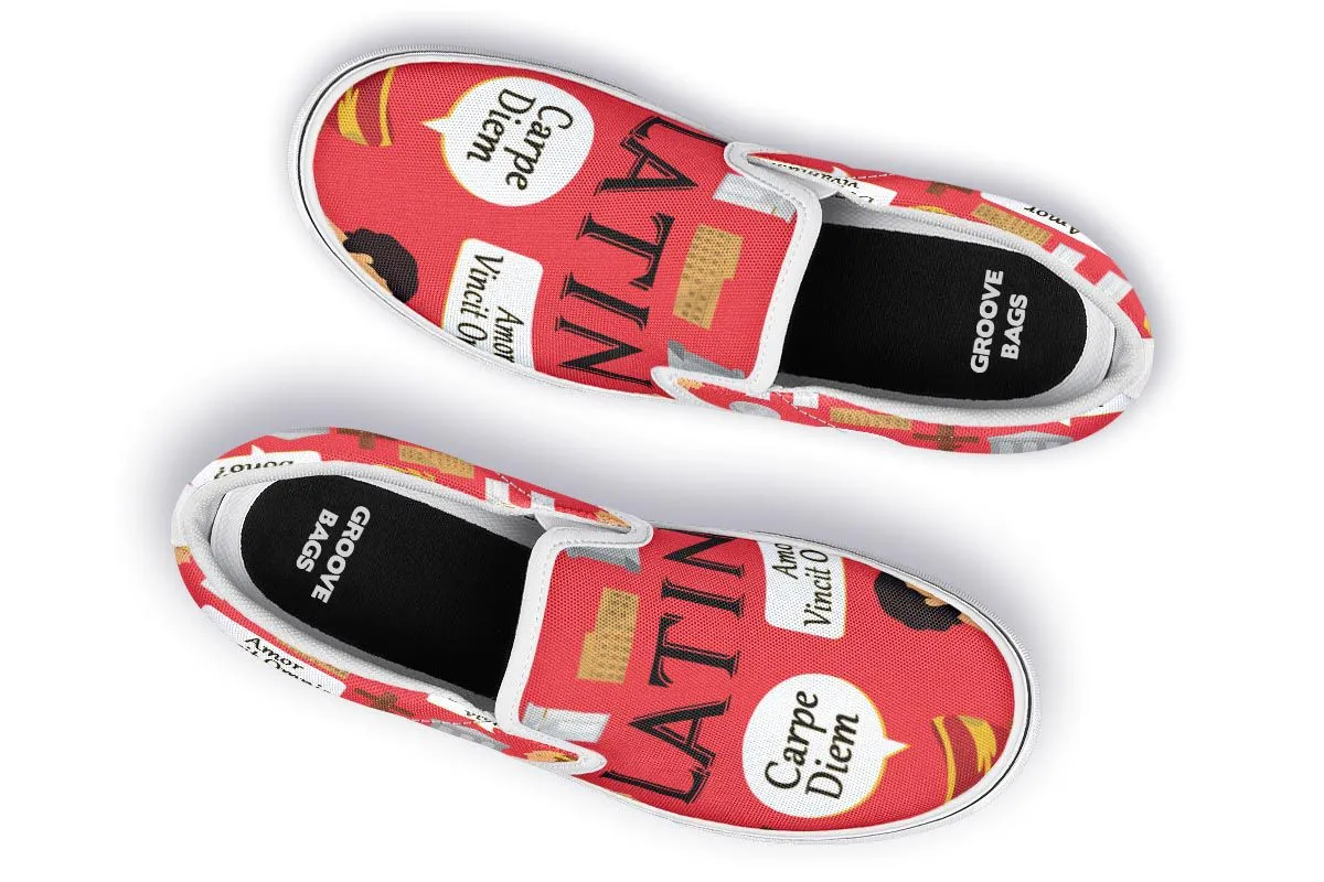 Latin Language Slip-On Shoes