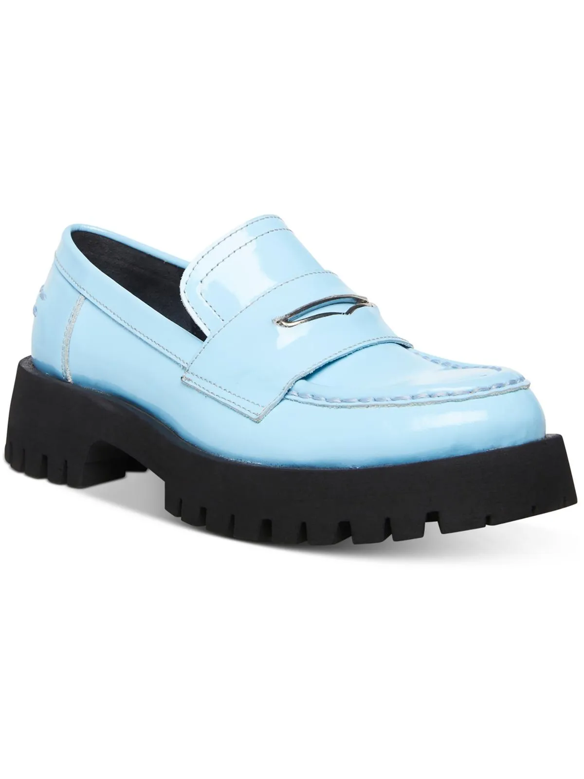 Lawrence Womens Slip On Leather Loafers