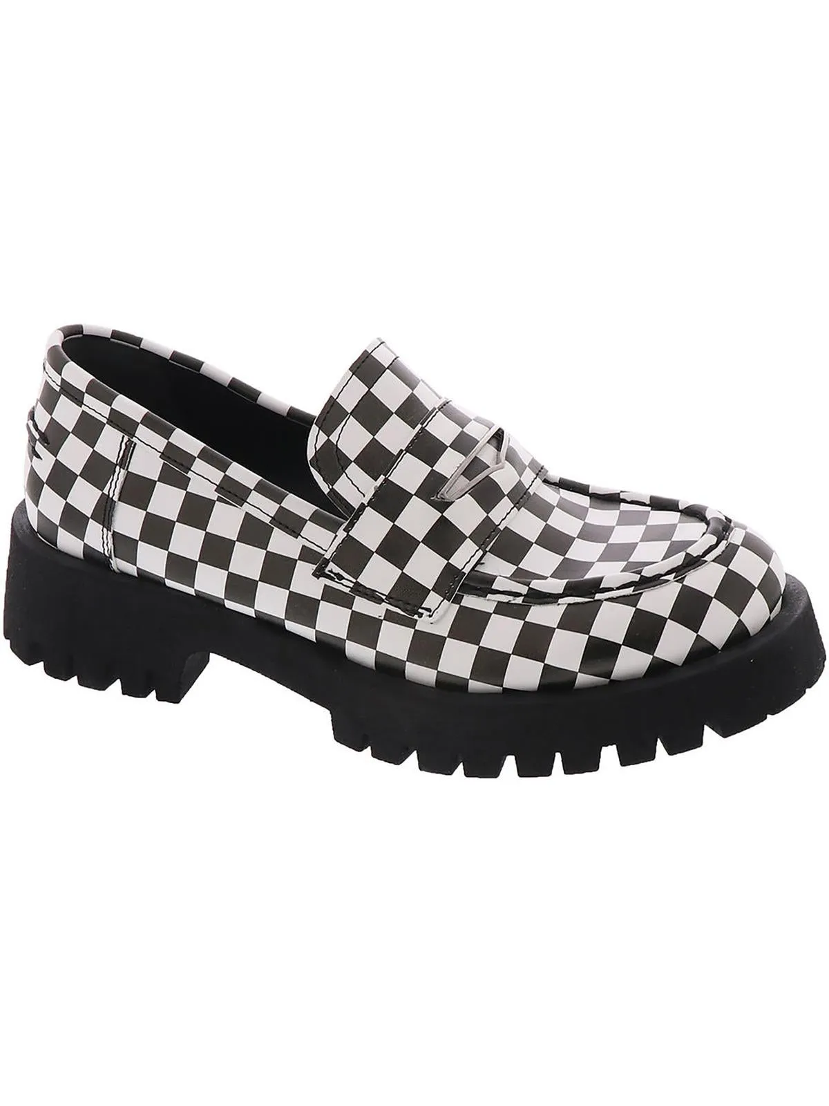 Lawrence Womens Slip On Leather Loafers