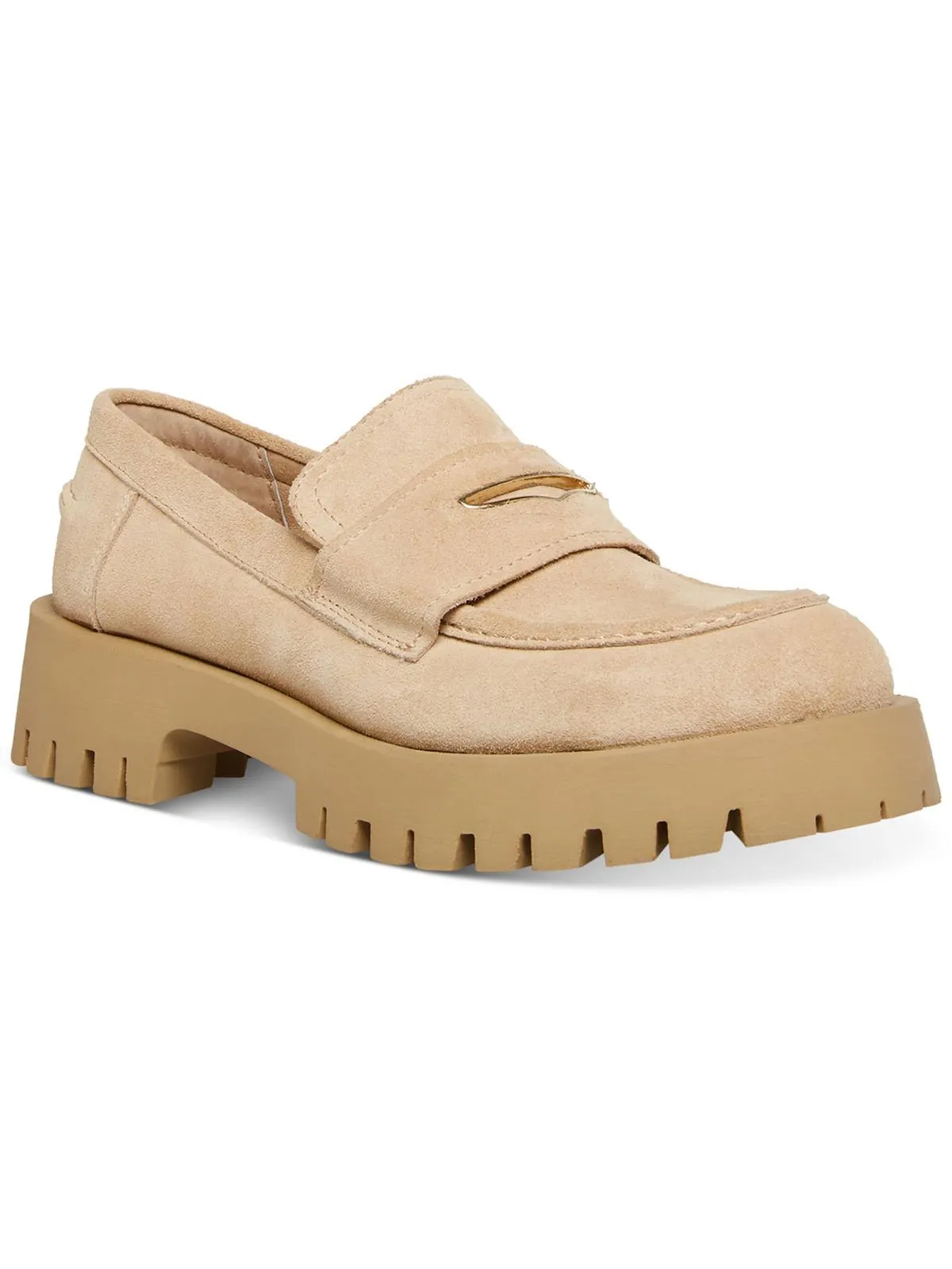 Lawrence Womens Slip On Leather Loafers
