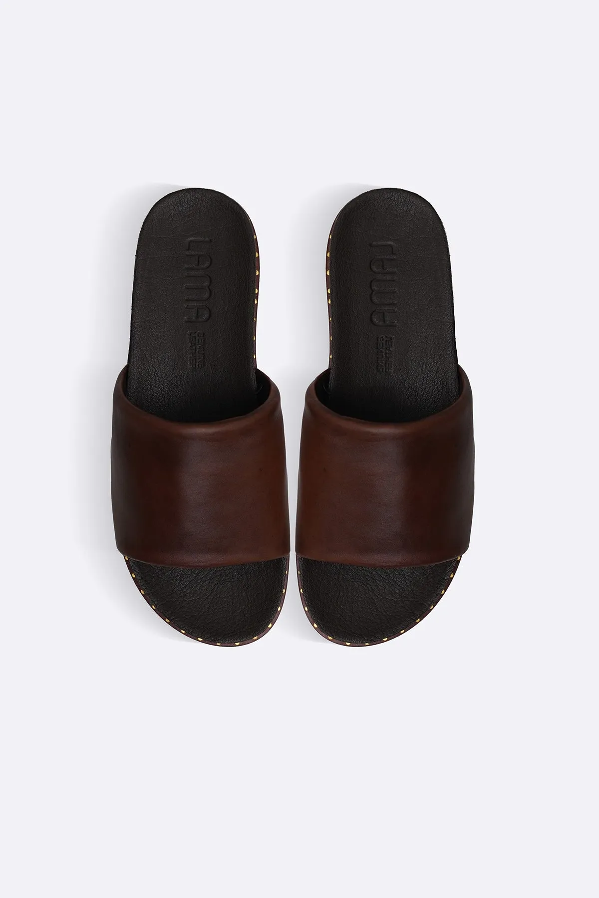 LEATHER SLIDES