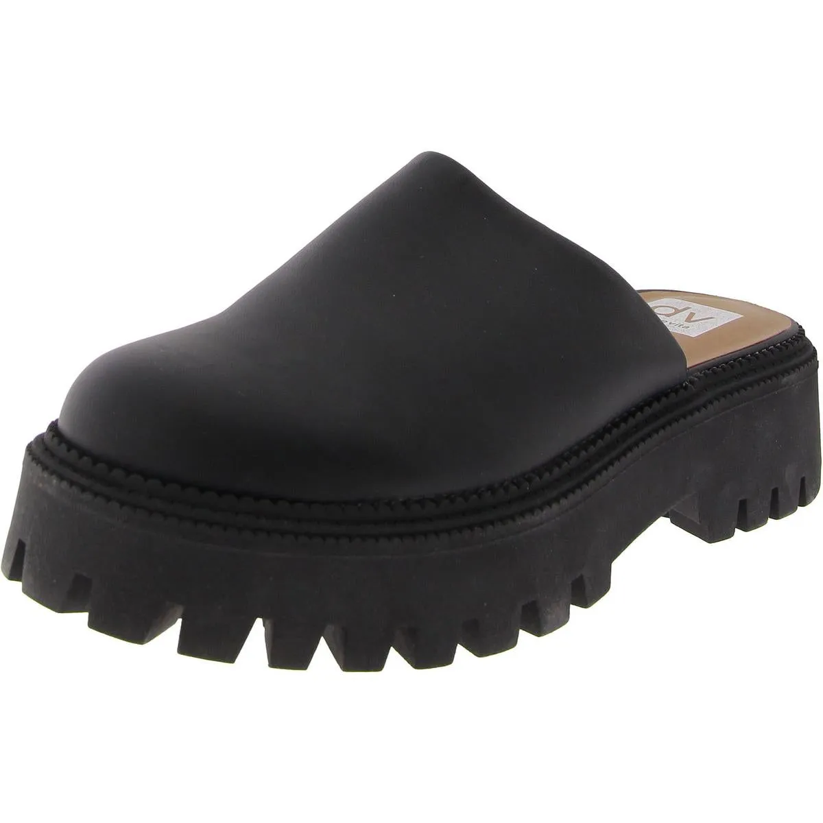 Lexy Womens Faux Leather Slip-On Mules