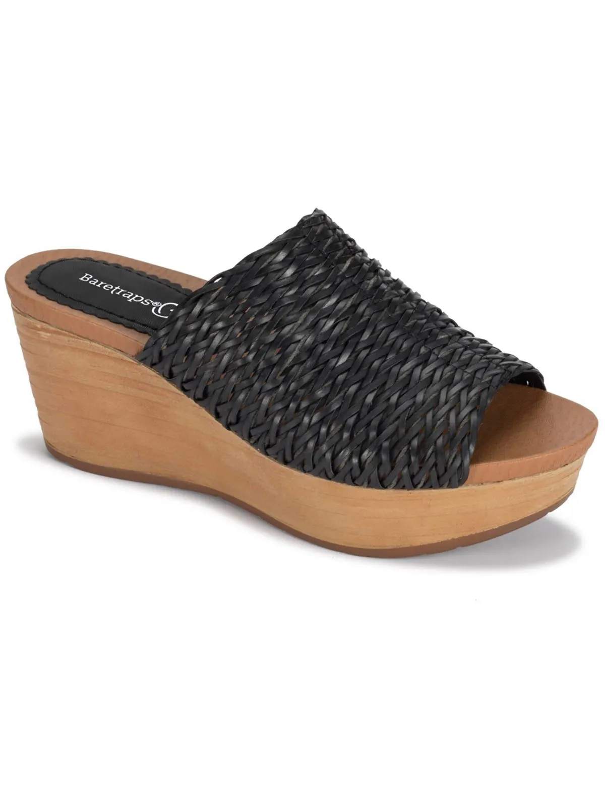 Macauley Womens Woven Slip On Wedge Sandals