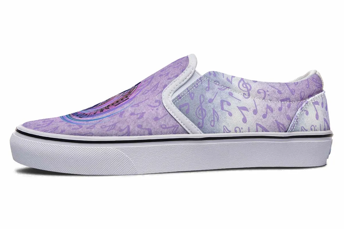 Magical Music Notes Slip-On Shoes